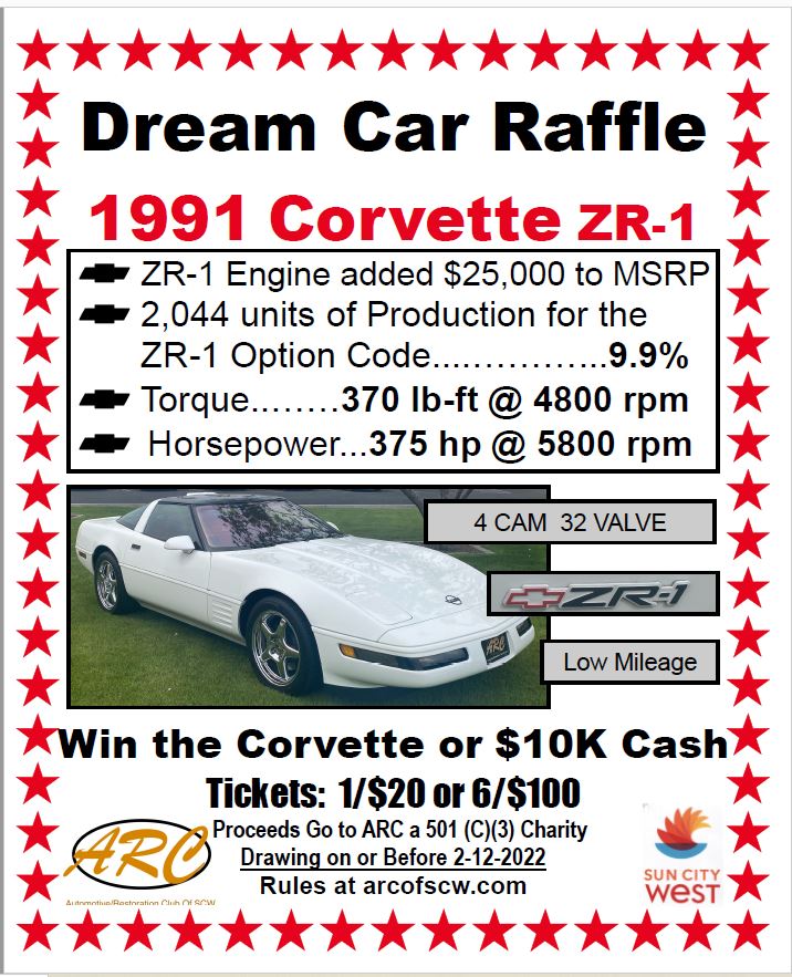 2022 Dream Car Raffle – Automotive/Restoration Club of SCW