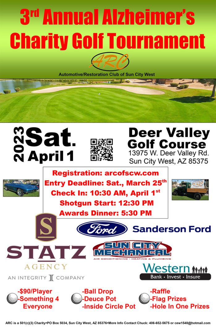 3rd Annual Alzheimer’s Charity Golf Tournament poster